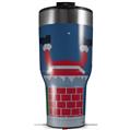 Skin Wrap Decal for 2017 RTIC Tumblers 40oz Ugly Holiday Christmas Sweater - Incoming Santa (TUMBLER NOT INCLUDED)