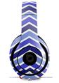 WraptorSkinz Skin Decal Wrap compatible with Beats Studio 2 and 3 Wired and Wireless Headphones Zig Zag Blues Skin Only HEADPHONES NOT INCLUDED