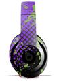 WraptorSkinz Skin Decal Wrap compatible with Beats Studio 2 and 3 Wired and Wireless Headphones Halftone Splatter Green Purple Skin Only HEADPHONES NOT INCLUDED