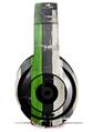 WraptorSkinz Skin Decal Wrap compatible with Beats Studio 2 and 3 Wired and Wireless Headphones Painted Faded and Cracked Green Line USA American Flag Skin Only HEADPHONES NOT INCLUDED