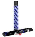 Skin Decal Wrap 2 Pack for Juul Vapes Zig Zag Blues JUUL NOT INCLUDED