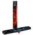 Skin Decal Wrap 2 Pack for Juul Vapes Flaming Fire Skull Orange JUUL NOT INCLUDED