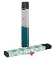Skin Decal Wrap 2 Pack for Juul Vapes Ripped Colors Gray Seafoam Green JUUL NOT INCLUDED