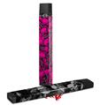 Skin Decal Wrap 2 Pack compatible with Juul Vapes Scattered Skulls Hot Pink JUUL NOT INCLUDED