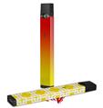 Skin Decal Wrap 2 Pack for Juul Vapes Smooth Fades Yellow Red JUUL NOT INCLUDED