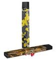 Skin Decal Wrap 2 Pack for Juul Vapes WraptorCamo Old School Camouflage Camo Yellow JUUL NOT INCLUDED