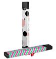 Skin Decal Wrap 2 Pack for Juul Vapes Lots of Dots Pink on White JUUL NOT INCLUDED