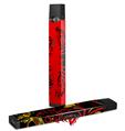 Skin Decal Wrap 2 Pack for Juul Vapes Big Kiss Black on Red JUUL NOT INCLUDED