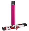 Skin Decal Wrap 2 Pack for Juul Vapes Solids Collection Fushia JUUL NOT INCLUDED