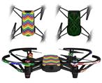 Skin Decal Wrap 2 Pack for DJI Ryze Tello Drone Zig Zag Rainbow DRONE NOT INCLUDED
