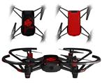 Skin Decal Wrap 2 Pack for DJI Ryze Tello Drone Oriental Dragon Red on Black DRONE NOT INCLUDED