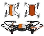 Skin Decal Wrap 2 Pack for DJI Ryze Tello Drone Ripped Colors Orange White DRONE NOT INCLUDED