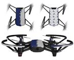 Skin Decal Wrap 2 Pack for DJI Ryze Tello Drone Ripped Colors Blue Gray DRONE NOT INCLUDED