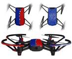 Skin Decal Wrap 2 Pack for DJI Ryze Tello Drone Ripped Colors Blue Red DRONE NOT INCLUDED