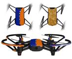 Skin Decal Wrap 2 Pack for DJI Ryze Tello Drone Ripped Colors Blue Orange DRONE NOT INCLUDED