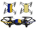 Skin Decal Wrap 2 Pack for DJI Ryze Tello Drone Ripped Colors Blue Yellow DRONE NOT INCLUDED