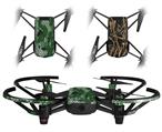 Skin Decal Wrap 2 Pack for DJI Ryze Tello Drone HEX Mesh Camo 01 Green DRONE NOT INCLUDED