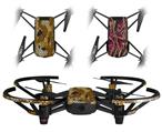 Skin Decal Wrap 2 Pack for DJI Ryze Tello Drone HEX Mesh Camo 01 Orange DRONE NOT INCLUDED