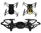 Skin Decal Wrap 2 Pack for DJI Ryze Tello Drone Diamond Plate Metal 02 Black DRONE NOT INCLUDED