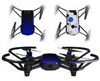 Skin Decal Wrap 2 Pack for DJI Ryze Tello Drone Smooth Fades Blue Black DRONE NOT INCLUDED