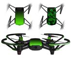 Skin Decal Wrap 2 Pack for DJI Ryze Tello Drone Smooth Fades Green Black DRONE NOT INCLUDED