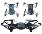 Skin Decal Wrap 2 Pack for DJI Ryze Tello Drone WraptorCamo Old School Camouflage Camo Blue Medium DRONE NOT INCLUDED
