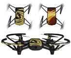 Skin Decal Wrap 2 Pack for DJI Ryze Tello Drone Alecias Swirl 02 Yellow DRONE NOT INCLUDED