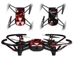 Skin Decal Wrap 2 Pack for DJI Ryze Tello Drone Radioactive Red DRONE NOT INCLUDED