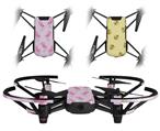 Skin Decal Wrap 2 Pack for DJI Ryze Tello Drone Flamingos on Pink DRONE NOT INCLUDED