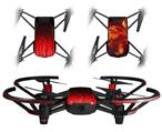 Skin Decal Wrap 2 Pack for DJI Ryze Tello Drone Fire Red DRONE NOT INCLUDED
