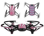 Skin Decal Wrap 2 Pack for DJI Ryze Tello Drone Rising Sun Japanese Flag Pink DRONE NOT INCLUDED