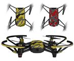 Skin Decal Wrap 2 Pack for DJI Ryze Tello Drone Camouflage Yellow DRONE NOT INCLUDED