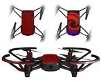 Skin Decal Wrap 2 Pack for DJI Ryze Tello Drone Solids Collection Red Dark DRONE NOT INCLUDED