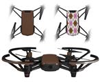 Skin Decal Wrap 2 Pack for DJI Ryze Tello Drone Solids Collection Chocolate Brown DRONE NOT INCLUDED