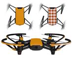 Skin Decal Wrap 2 Pack for DJI Ryze Tello Drone Solids Collection Orange DRONE NOT INCLUDED