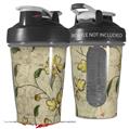Decal Style Skin Wrap works with Blender Bottle 20oz Flowers and Berries Yellow (BOTTLE NOT INCLUDED)