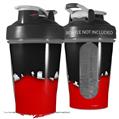 Decal Style Skin Wrap works with Blender Bottle 20oz Ripped Colors Black Red (BOTTLE NOT INCLUDED)