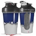 Decal Style Skin Wrap works with Blender Bottle 20oz Ripped Colors Blue Gray (BOTTLE NOT INCLUDED)