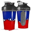 Decal Style Skin Wrap works with Blender Bottle 20oz Ripped Colors Blue Red (BOTTLE NOT INCLUDED)