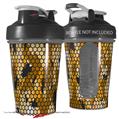 Decal Style Skin Wrap works with Blender Bottle 20oz HEX Mesh Camo 01 Orange (BOTTLE NOT INCLUDED)