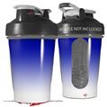 Decal Style Skin Wrap works with Blender Bottle 20oz Smooth Fades White Blue (BOTTLE NOT INCLUDED)