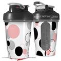 Decal Style Skin Wrap works with Blender Bottle 20oz Lots of Dots Pink on White (BOTTLE NOT INCLUDED)