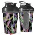 Decal Style Skin Wrap works with Blender Bottle 20oz Neon Swoosh on Black (BOTTLE NOT INCLUDED)
