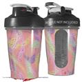 Decal Style Skin Wrap works with Blender Bottle 20oz Neon Swoosh on Pink (BOTTLE NOT INCLUDED)