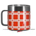 Skin Decal Wrap for Yeti Coffee Mug 14oz Squared Red - 14 oz CUP NOT INCLUDED by WraptorSkinz