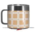 Skin Decal Wrap for Yeti Coffee Mug 14oz Squared Peach - 14 oz CUP NOT INCLUDED by WraptorSkinz