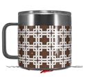 Skin Decal Wrap for Yeti Coffee Mug 14oz Boxed Chocolate Brown - 14 oz CUP NOT INCLUDED by WraptorSkinz