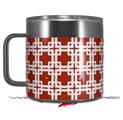 Skin Decal Wrap for Yeti Coffee Mug 14oz Boxed Red Dark - 14 oz CUP NOT INCLUDED by WraptorSkinz