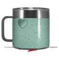 Skin Decal Wrap for Yeti Coffee Mug 14oz Raining Seafoam Green - 14 oz CUP NOT INCLUDED by WraptorSkinz