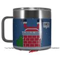 Skin Decal Wrap for Yeti Coffee Mug 14oz Ugly Holiday Christmas Sweater - Incoming Santa - 14 oz CUP NOT INCLUDED by WraptorSkinz